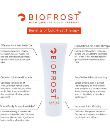 Biofrost Active | Effective Pain Relief | Dual-Action Cool Heat Gel | Perfect for Releasing Muscle Tension & Promoting Body Relaxation | Anti-inflammatory | 100ml Bottle - Buy Online on GoSupps.com