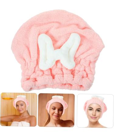 Fast Drying Healeved Shower Cap & Hair Towel - Comfortable Pink Bath Supplies for Dry Hair - Buy Online on GoSupps.com