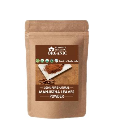 Blessfull Healing Organic 100% Pure Natural Manjistha Leaves Powder | 100 Gram / 3.52 oz Pack Of 2