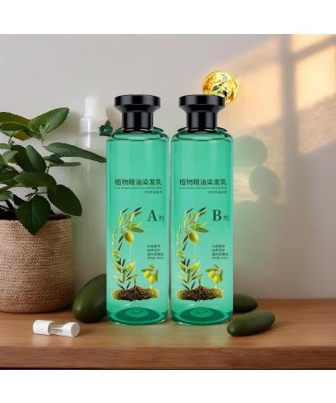  WJnflQN Hair Color for Women - 260 ml with Plant Oil Natural Shine Repair Cream | Pack of 2 Professional Hair Color Bottles Gray Hair Coverage for Adults - Buy Online on GoSupps.com