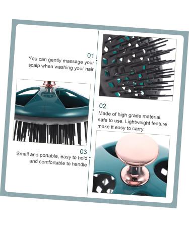 BUIFULSIC Shampoo Brush - Wear-Resistant Scale Peeling Tool for Daily Scalp Care | 9x8cm Green | International Shipping Available - Buy Online on GoSupps.com