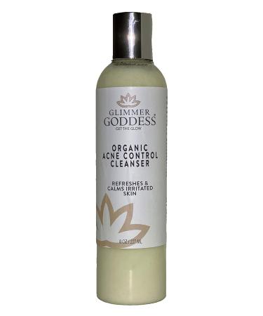 GLIMMER GODDESS Organic Acne Face Wash | Salicylic Acid Cleanser for Acne & Oily Skin 8 oz - Buy Internationally - Buy Online on GoSupps.com