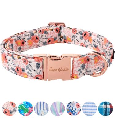 Unique Style Paws Rose Rose Dog Hales Band Cubs and Linen For Collar Dog Dog Bite Fly Chain Dog Dog Collar Train Cold Gifts For Small Medium Grand Dogs XL XL Pink Rose