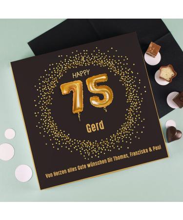 Herz & Heim Lindt Pralines 155g - Alcohol-Free Happy Birthday Gifts | Customizable Designs - Buy Online on GoSupps.com