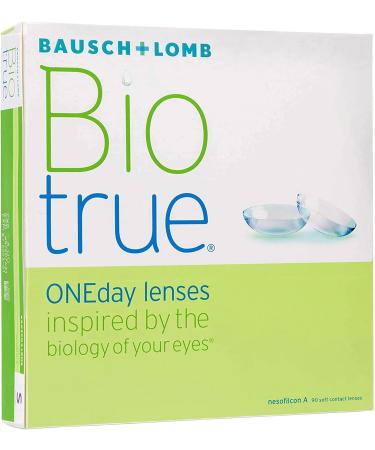 Bausch + Lomb Biotrue Oneyday Soft Contact Lenses - 90 Pieces Spherical +2.5 Diopters BC 8.6mm Dia 14.2mm - International Shipping Available - Buy Online on GoSupps.com
