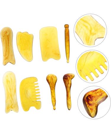 SEESFOUFU 8S Blitch Regrow Face Guasha Tool - Acupuncture Massage & Meridian Scratching Board for Skin Renewal - Buy Online on GoSupps.com