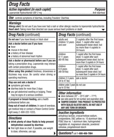 Ohm Loperamide Hydrochloride Caplets 2mg - 24 Count Anti-Diarrheal - Buy Online on GoSupps.com