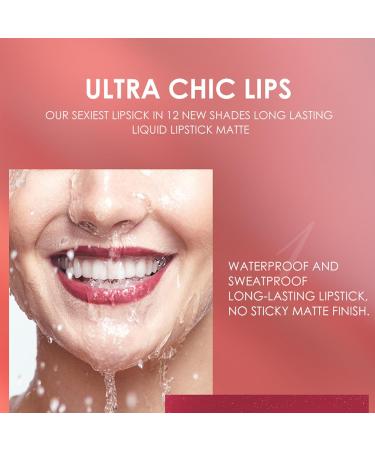 2PCS Mat Velvet Crayon L vres & Rouge L vres Set pour les femmes - Hautement Pigment 3D Hydratant Longue Dur e Imperm able Anti-adh sif Gloss L vres (#11) - Buy Online on GoSupps.com