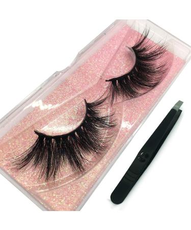 GOO GOO 3D Mink Eyelashes - 25mm Dramatic Long Siberian Mink Lashes - Handmade, Reusable False Eyelashes for Natural Layered Look - 1 Pair - Buy Online on GoSupps.com