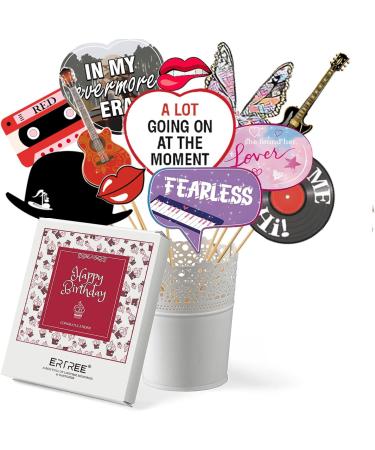 31pcs Taylor Birthday Party Decorations Photo Booth Props TS Party Decorations Photo Props Birthday Party Favors Music Lyrics Photo Booth Props for Girls Party Music Lover Photo Booth Props - Buy Online on GoSupps.com
