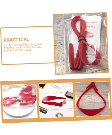 Ipetboom Haircut Shaving Template Hair Cutting Fade Guide Adjustable Hair Cutting Guide Hair Fade Guide for Men Adjustable Haircut Guide Red Neckline Silica Gel Headband Man - Buy Online on GoSupps.com