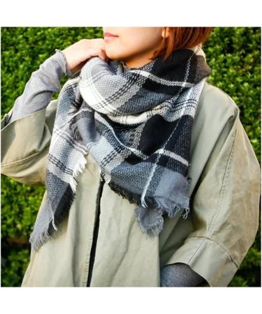 Shop Hanxiulin Ladies Printed Neckerchief Scarf - Wool Neck Warmer & Triangular Casual Wrap in Green | International Shipping Available - Buy Online on GoSupps.com