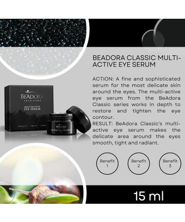 BODI BEAUTY BeAdora Classic Luxury Intense Multi-Active Eye Serum with Beautifeye Lacesis Hyaluronic Acid Snail Caviar | Skin & Face Care | Regenerating Eye Cream - Buy Online on GoSupps.com