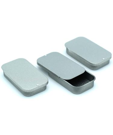 20ml Rectangular Tin with Sliding Lid - Small Travel Container/Sweets/Lip Balm/Favour/Gift/Pill/Cosmetic Box - Buy Online on GoSupps.com