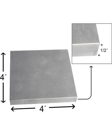 HimaPro Steel Bench Block 4x4 Flat Anvil - Jewelry & Stamping Tool (4x4x1/2) - Buy Online on GoSupps.com