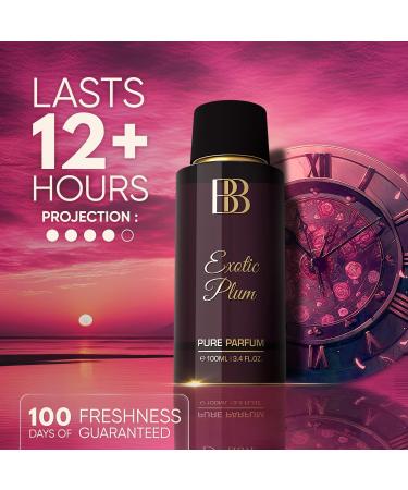 Bergamot_Beaute EXOTIC PLUM Pure Parfum | Plum Honey & Vanilla | 12+ Hrs Long Lasting Perfume for Women | Higher Concentration than EDP 100ML - Buy Online on GoSupps.com