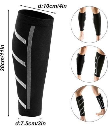 Vesaneae Calf Compression Bandage Socks for Men & Women - UV Sun Protection Anti-Slide Ideal for Basketball Football Running & Cycling - Buy Online on GoSupps.com