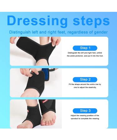 Kids Adjustable Nonslip Ankle Brace for Sports | Youth Ankle Wraps Support for Soccer & Football | Ankle Brace for Sprains & Injuries | Size S - Buy Online on GoSupps.com