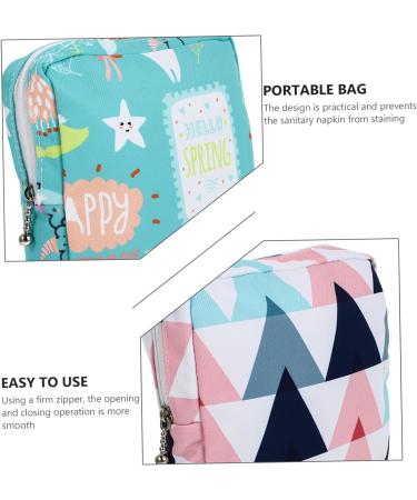 4pcs Menstrual Sanitary Napkin Storage Bag | Portable Travel Pouch Holder for Girls | Makeup and Towel Set Organizer - Buy Online on GoSupps.com