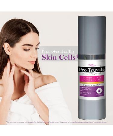 Pro Truvale Skin 2X Serum | Premium Anti-Aging Formula | Boost Collagen Reduce Wrinkles & Sagging Skin | 2 Month Supply - Buy Online on GoSupps.com