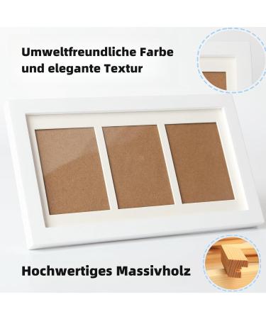 Pewingo Footprint & Handprint Baby Set | Ink-Free Stamp Pillows & Elegant Wooden Frame - Perfect Newborn Gifts for Babies Up to 6 Months - Buy Online on GoSupps.com