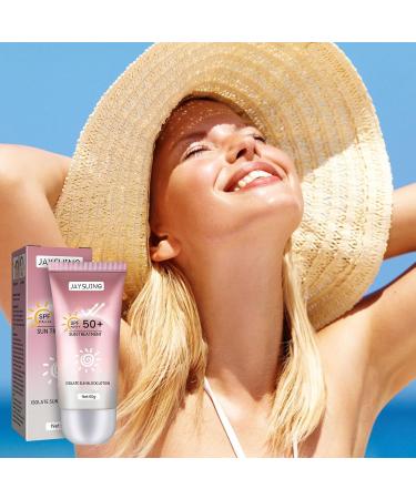 Water Resistant Sunscreen UV Face Cream SPF 50+ PA+++ | Sunscreen UV Insulation SPF 50+ Water Resistant Travel Sunscreen Size 60g Face Moisturizing Sunscreen Oil Free Gimocool - Buy Online on GoSupps.com