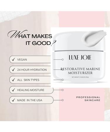 Buy LuxeJoie Restorative Marine Moisturizer - 2 oz Face Cream for Glowing Skin | International Shipping Available - Buy Online on GoSupps.com