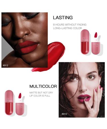 6-Piece Matte Liquid Lipstick Set | Cute Capsule Design | SuperStay Matte Ink Formula | Waterproof & Long-Lasting | Kiss-Proof & Non-Stick Cup | Nude Lip Gloss Makeup Kit - Buy Online on GoSupps.com