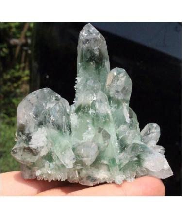 New Find Natural Beautiful Green Tibetan Quartz Crystal Cluster Specimen ERTEYIN - Buy Online on GoSupps.com