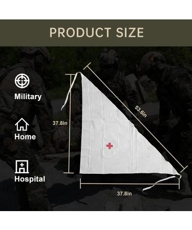 10 Count Triangular Bandage 37x37x53 | 100% Cotton First Aid Sling Splint & Head Bandage - Versatile & Essential | Fast International Shipping - Buy Online on GoSupps.com