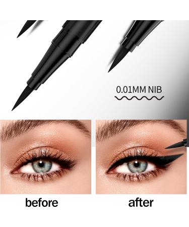 Eyeliner Pencil HOUSN Professional Makeup Eyeliner Black Eyeliner Pen Waterproof Eyeliner Pen Liquid Eyeliner Pencil Matte Liquid Eyeliner Felt Tip with Ultra-Precise Tip Quick Drying - Buy Online on GoSupps.com