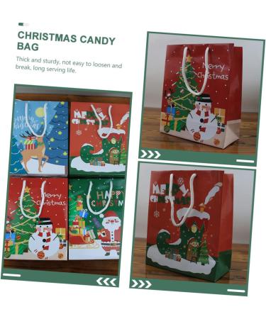 ABOOFAN 12pcs Christmas Tote Bag Bags Tote Bags Party Supplies Festival Packing Bag Paper Christmas Bag 23X19X9CM Assorted Color - Buy Online on GoSupps.com