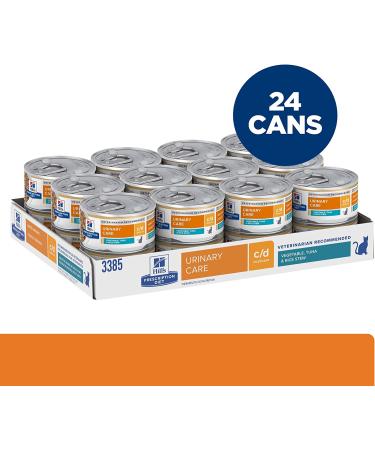 Hill's Prescription Diet c/d Multicare Urinary Care Wet Cat Food Tuna & Vegetable 2.9 oz (Pack of 24) - Buy Now - Buy Online on GoSupps.com