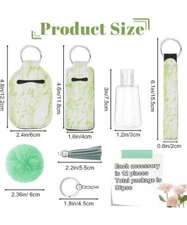 YALINKA 96Pcs Travel Bottle Chapstick Lanyard Keychain Holders - Reusable Lip Balm Pouch with Tassel Pom Pom - Style 3 - Buy Online on GoSupps.com