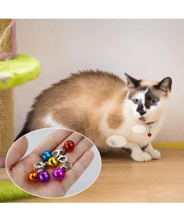 LAMXD 10 Pcs Cat Dog Collar Bells Jingle Bell for Cat Collar Dog Collar Charms Colourful Pet Small Bells with Clasps Pet Collar Accessories Festival Party DIY Crafts Decoration - Buy Online on GoSupps.com