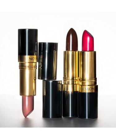 Revlon Super Lustrous Lipstick in Berries Iced Amethyst (625) - Moisturizing Creamy Formula with Vitamin E and Avocado Oil - 0.15 oz - Buy Online on GoSupps.com
