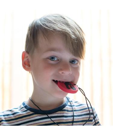 Buy Jellystone Designs Dino Pendant Chew Necklace - Red/Black | Eco-Friendly Teething Jewelry for Kids | Global Shipping Available - Buy Online on GoSupps.com