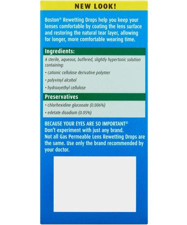 Bausch & Lomb Boston Rewetting Drops for Gas Permeable Lenses - Travel Size 0.33 oz (10ml) - Buy Internationally - Buy Online on GoSupps.com