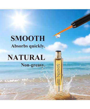 Natural Lash Growth Serum See Visible Results in 4 Weeks | SINPIN Eyelash Serum without Prostaglandin Enriched with Biotin Panthenol & Peptides for Longer Thicker Lashes 5ML - Buy Online on GoSupps.com