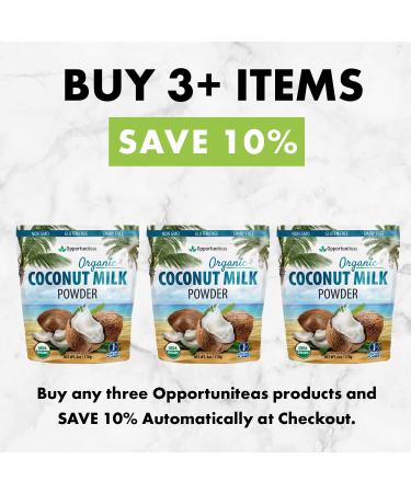 Organic Coconut Milk Powder - Non-Dairy Creamer for Coffee, Tea, Smoothies, Yogurt, Baking & Cooking - Keto & Paleo Friendly - Pure, Full Fat, Unsweetened - Dried & Powdered at Low Temperature - Buy Online on GoSupps.com