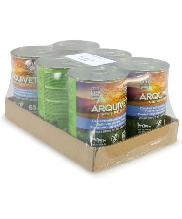 ARQUIVET Pack 6 units - Senior & Light - Chicken with Potatoes and Rice - 400 g - Wet food for Dogs - All Breeds - Buy Online on GoSupps.com