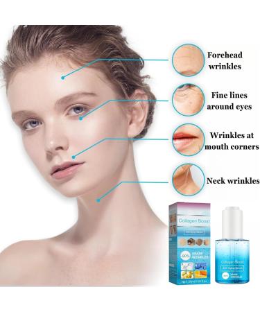 TBeautfave Collagen Boost Anti Aging Serum Collagen Boost Wrinkle Cream Blemish Skin Corrector Serum Collagen Boosting Serum with Hyaluronic Acid Reduce Fine Lines and Wrinkles - Buy Online on GoSupps.com