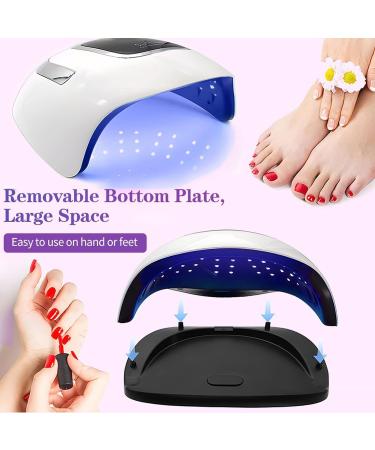 Buy UV LED Nail Lamp 320W - Fast Nail Dryer with 72 LED Beads LCD Touchscreen 4 Timer Settings & Car Sensor - High Temp Protection (Black) - Buy Online on GoSupps.com