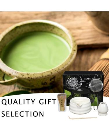 Ustensiles cuisine et gadgets - ensemble th japonais kit matcha en c ramique | Ensemble matcha authentique en 5 pi ces kit matcha robuste jeu fouet Matcha professionnel pour les amateurs matcha n White - Buy Online on GoSupps.com