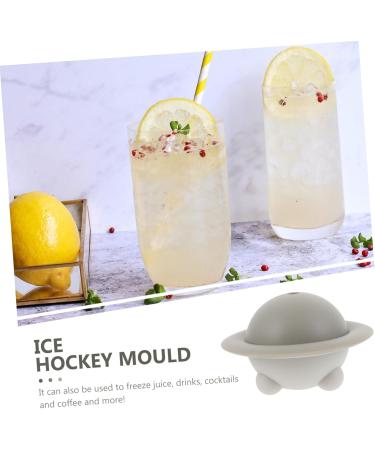 Abaodam 1pc Ice Hockey Mold Silicone Mold Silicone Tray Ice Cube Balls Ice Tray Ice Cube Mold Tool Baby Puck 8.5X5.4X5.4CM Grey - Buy Online on GoSupps.com