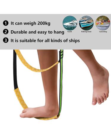 10 Step Boat Rope Ladder | Portable Marine Swim Assist Boarding Ladder for Inflatable Boat, Kayak, Motorboat & Canoeing - Buy Online on GoSupps.com