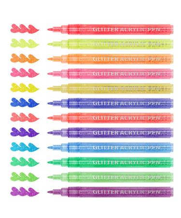 Nail Art Pens Set 12 Colors Quick Drying Nail Polish Pen 3D Nail Art Drawing Pen Nail Art Doodle Pens DIY Nail Pens Nail Dotting Pen Nail Art Accessories for Painting Graffiti