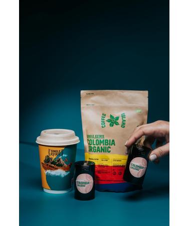 Coffee Island Single Estate Colombia Organic with Medium-Dark Roasting Prepacked 200g - Buy Online on GoSupps.com