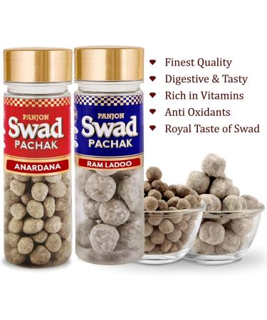 Panjon Swad Anardana & Imli Ram Ladoo Pachak (Mukhwas Mouth Fresheners) 2 Bottles 260g - Buy Online on GoSupps.com