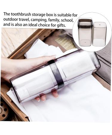 Plafope Travel Toothbrush Case & Toothpaste Holder - Portable Toothbrush Cup for Outdoor Adventures - Buy Online on GoSupps.com